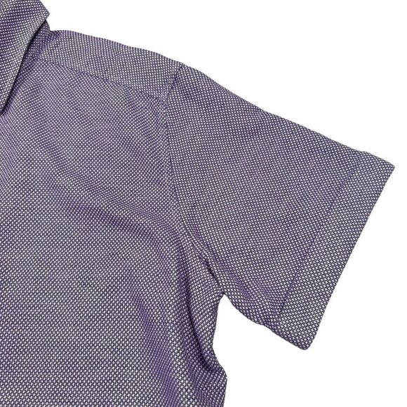 Robert Graham Linen Shirt Mens Large‎ Tailored Geometric Flip Cuff Preppy Casual - Picture 4 of 10